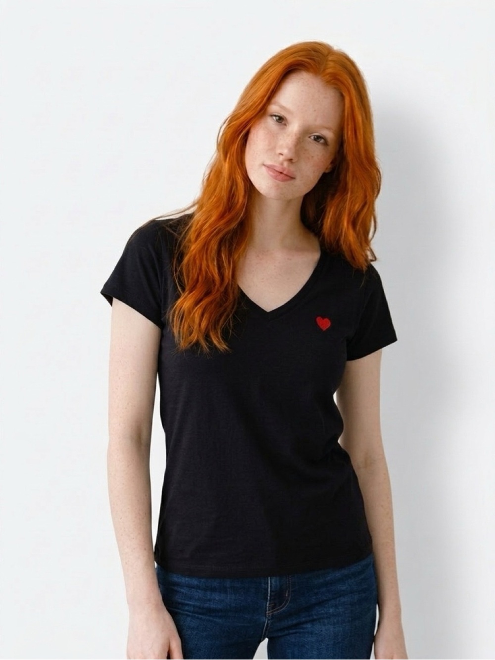 Women's Short Sleeve V-Neck Tee